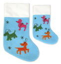 3 Dog Enbroidered Stocking - Lge
