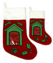 Dog House Picture Frame Stocking-Med