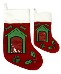 Christmas Stockings: Dog House Picture Frame Stocking-Large